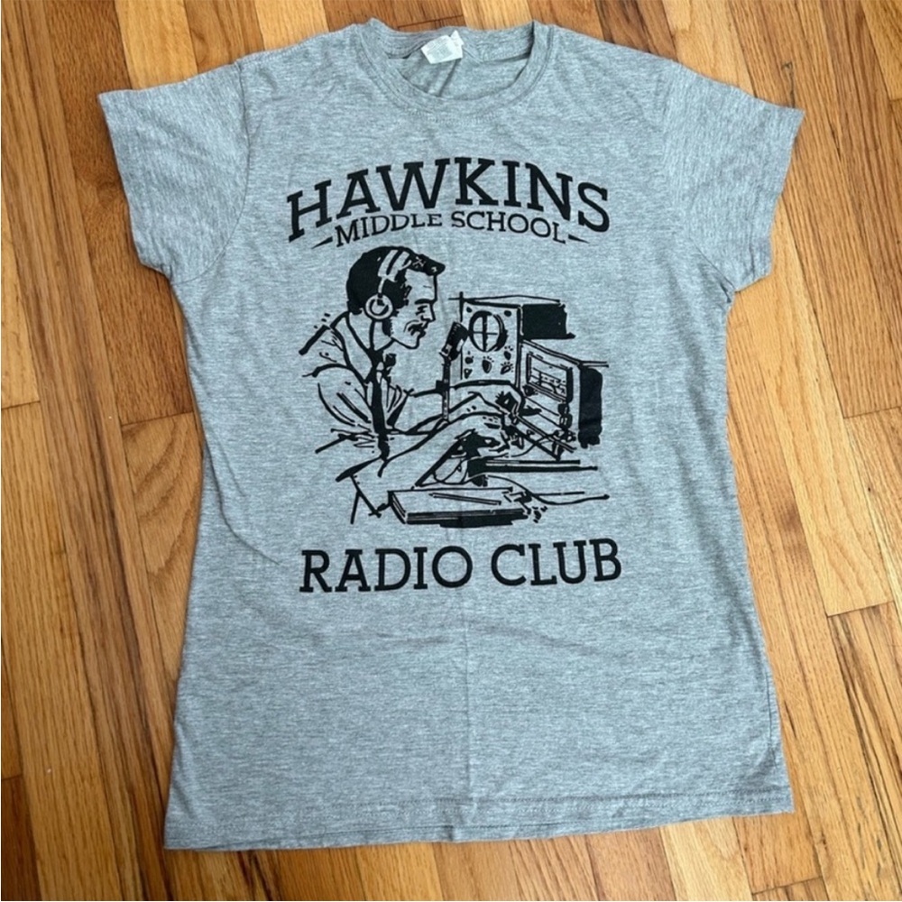 Hawkins Middle‎ School Radio Club T-Shirt